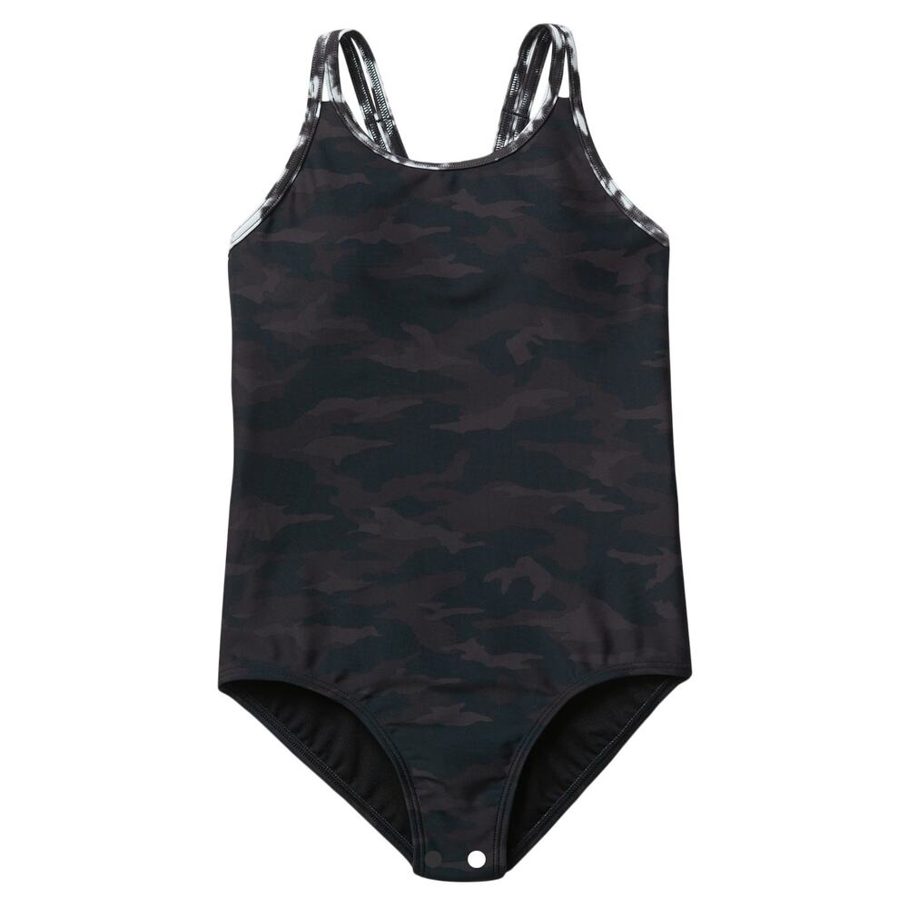 NWT Athleta Girl One Piece Swimsuit - XS 6 - Camo Tie Dye - XS 6